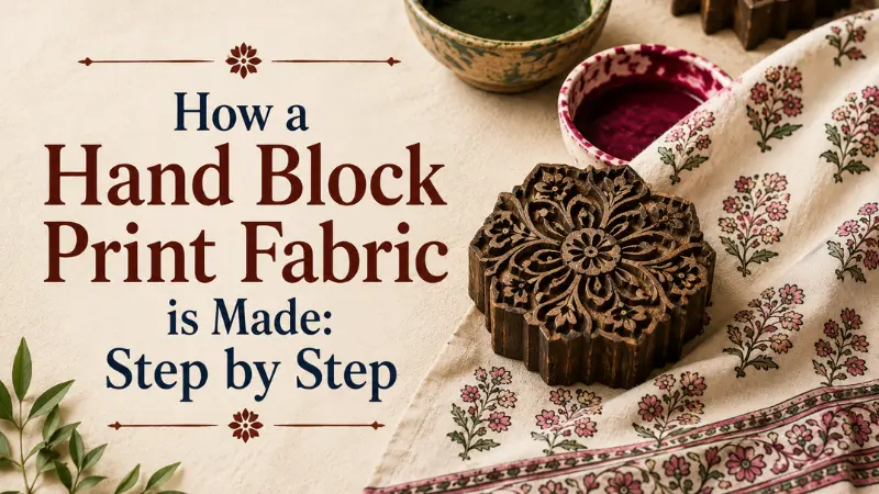 How a Hand Block Print Fabric is Made