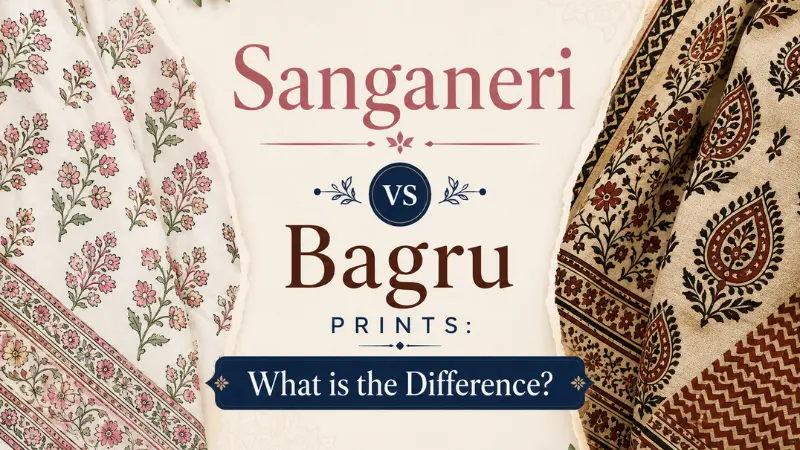 Sanganeri vs Bagru Prints