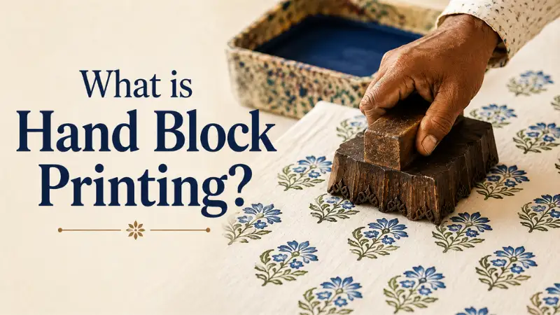 What is hand block printing